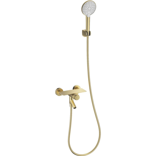 Смеситель для ванны Wonzon & Woghand Click WW-FE05L221-BG настенный золото