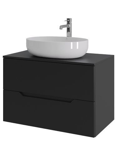 Тумба с раковиной Orange Line Li-80TubMDF+B05-520W 81х46х68