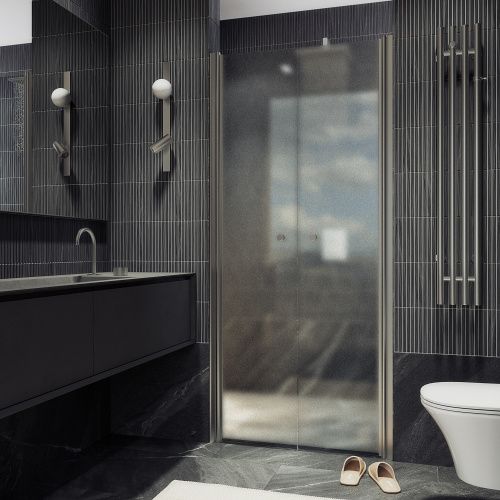 Душевая дверь Maybah Glass MGD-436-5 89х198 стекло матовое профиль хром матовый