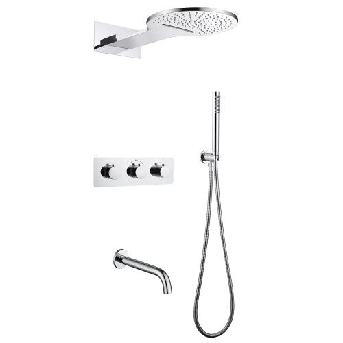 Душевая система ABBER AF8150 встраиваемая в стену с термостатом