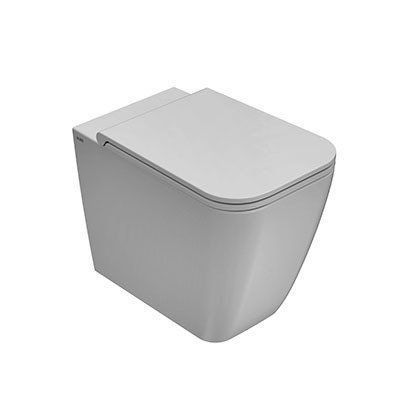 Чаша унитаза приставная Globo Stone ST001BI цвет белый без сиденья