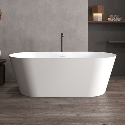 Ванна из искусственного камня Abber Stein AS9626 160х70 отдельностоящая овальная с ножками