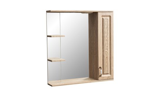 Зеркало-шкаф Stella Polar Кармела SP-00000182 75х14х80 подвесной цвет коричневый