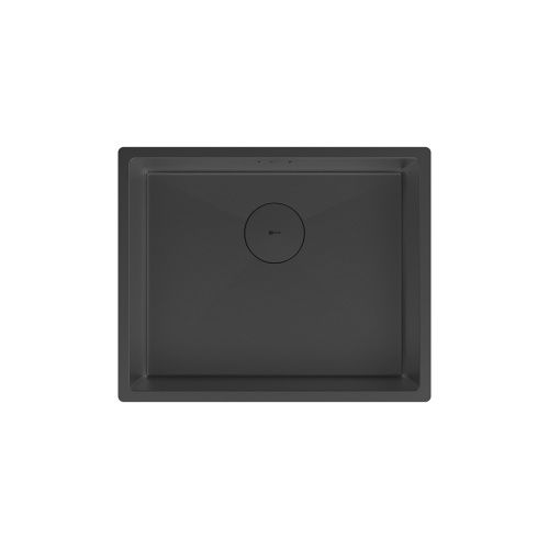 Кухонная мойка LeMark Olanga 540 9932128 54х44 цвет черный матовый поверхность матовая