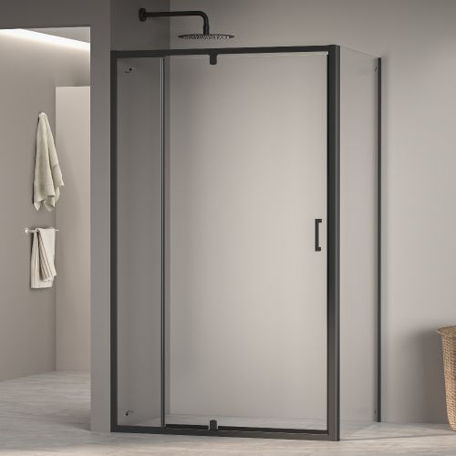 Душевой уголок RGW Passage 350807817-14 110х70 стекло прозрачное профиль черный без поддона