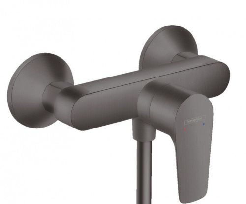 Смеситель Hansgrohe 71760340 настенный хром черный шлифованный/брашированный