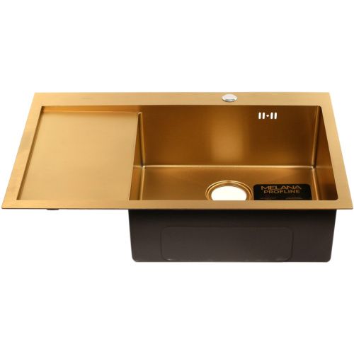 Кухонная мойка Melana ProfLine D7851HG-R золото 78х51 цвет золото поверхность матовая
