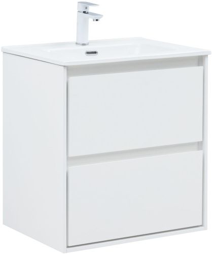 Тумба под раковину Aquanet Милан 00336367 60х45х64 подвесная цвет белый