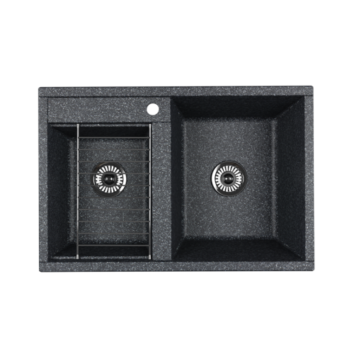 Кухонная мойка Aquaton Делия 1A723132DE210 78х52 цвет графит