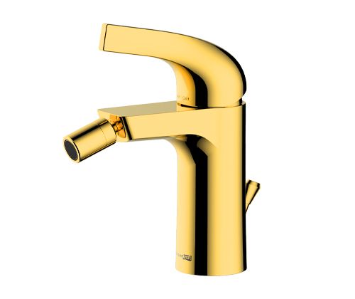 Смеситель для биде WasserKRAFT Sauer 7100 7106 на биде золото