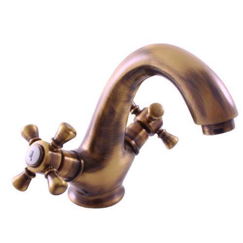 Смеситель RavSlezak MORAVA RETRO MK328.5SM на раковину бронза