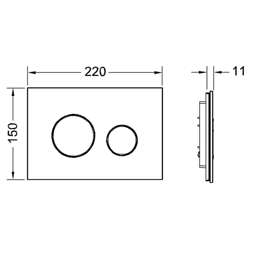 Панель смыва механическая Tece TECEloop 9240660 цвет белый/хром матовый - фото 2