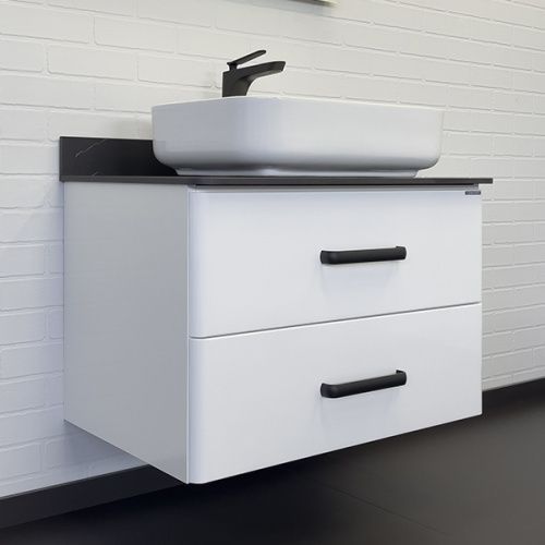 Тумба с раковиной Comforty Амстердам 00-00013775CF 75х50х65 подвесная цвет белый