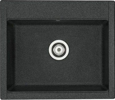 Кухонная мойка Aquaton Делия 1A715232LD210 59х51 цвет графит поверхность матовая