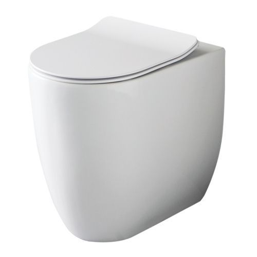 Чаша унитаза напольная Kerasan FLO 310901 цвет белый без сиденья безободковая