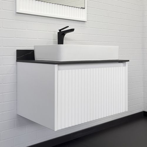 Тумба с раковиной Comforty Марсель 00-00013396CF 75х50х53 подвесная цвет белый