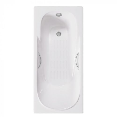 Ванна чугунная Delice Maestro DLR230646R-AS 200х85 пристенная прямоугольная без ножек с отверстиями под ручки