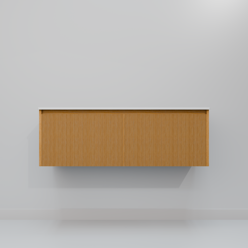 Тумба с раковиной Art Decco Elizabeth (Элизабет) AEL12W11D100 120x45x40 подвесная цвет белый дуб