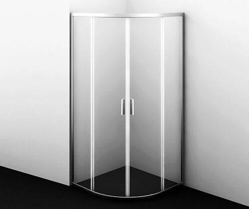 Душевой уголок Wasserkraft Lippe 45S 45S00 80х80 стекло прозрачное профиль хром глянцевый без поддона