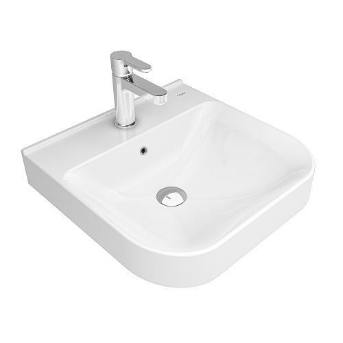 Раковина керамическая Kale LOFT 45 см 310200200447 подвесная цвет белый 1 отверстие под смеситель