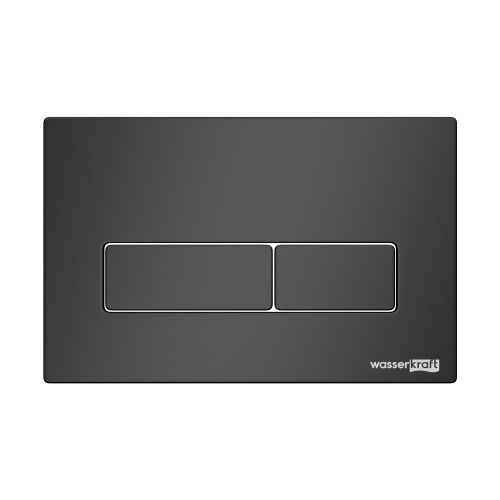 Клавиша смыва механическая Wasserkraft MB03 цвет черный матовый