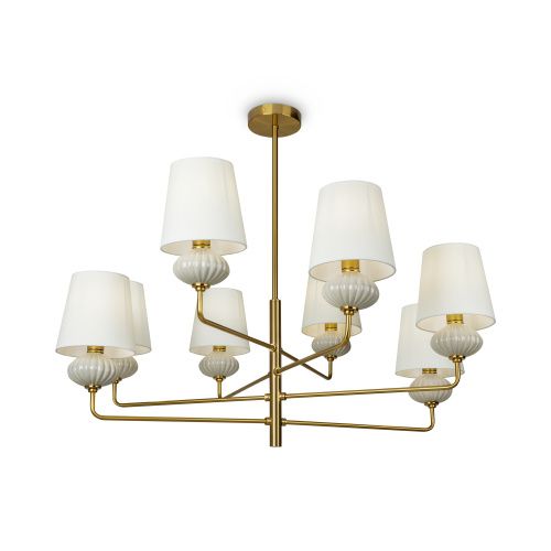 Люстра на штанге Freya Ceramics Classic FR2029PL-08BS