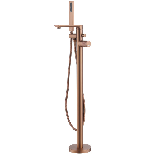 Смеситель Abber Rund AF8715MRG напольный розовое золото матовое