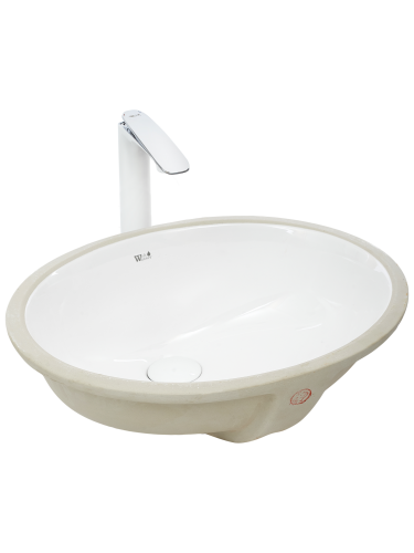 Раковина из санфаянса WeltWasser WW SK 10000003897 49х42 подвесная цвет белый глянцевый без отверстий под смеситель