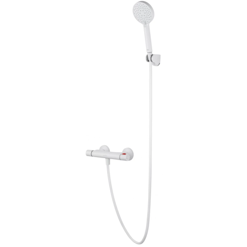 Смеситель для душа Wonzon & Woghand Inn WW-B2005-A-MW настенный белый с термостатом