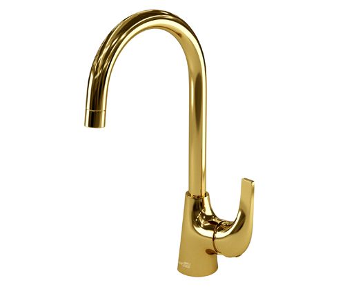 Смеситель для кухни Wasserkraft Sauer 7100 7107 на мойку золото
