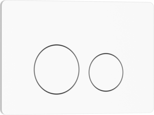 Клавиша смыва механическая Iberica Blanca INOX-O IB.B081.001.000 цвет белый