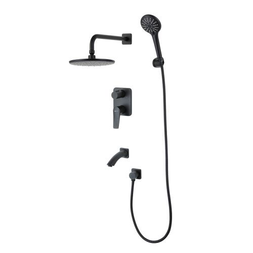 Душевая система LeMark Bronx LM3722BL встраиваемая в стену