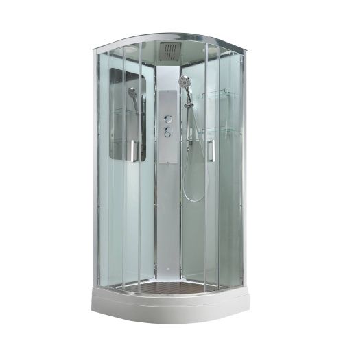 Душевая кабина AvaCan A A2010 100х100 четверть круга с крышей ориентация универсальная