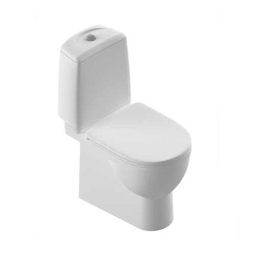 Унитаз-компакт напольный с бачком Sanita Luxe Best WC.CC/Best/2-DM/WHT.G/S1 белый без сиденья смыв торнадо