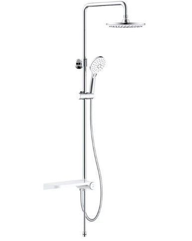 Душевая стойка IDDIS Ray RAYSW3Fi76 настенная цвет белый