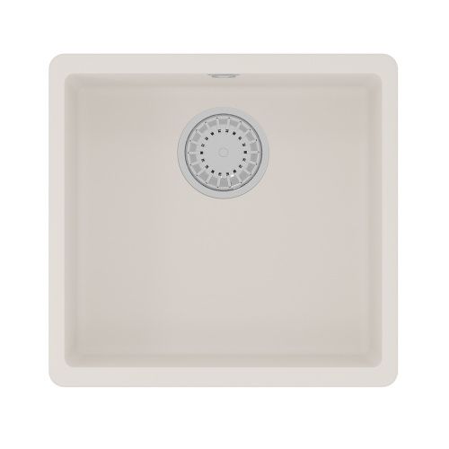 Кухонная мойка LeMark Sinara 440-u 9910070 44х42 цвет белый поверхность матовая