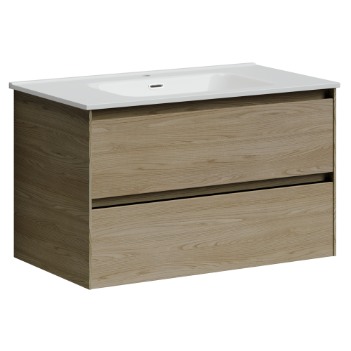 Тумба под раковину Sancos Cento CN80KE 79х45х50 подвесная цвет карпатская ель