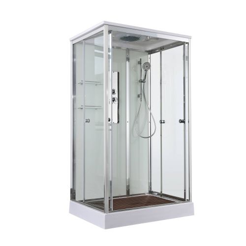 Душевая кабина AvaCan V V2810 100х80 прямоугольная с крышей ориентация универсальная