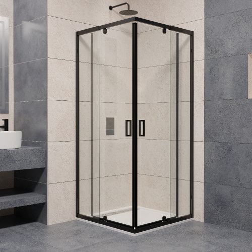 Душевой уголок RGW Passage 350803899-14 90х90 стекло прозрачное профиль черный без поддона