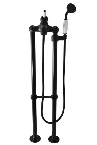 Смеситель RavSlezak LABE L550.5/2CMAT напольный черный матовый