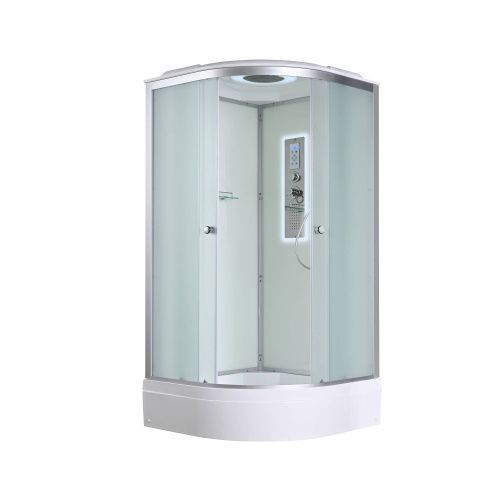 Душевая кабина AvaCan D D3010LED 100х100 четверть круга с крышей ориентация универсальная