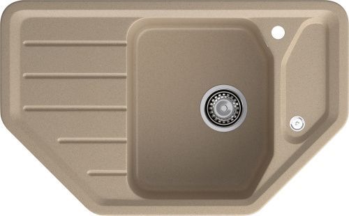 Кухонная мойка Granfest Corner C-800E песочный 79х49 цвет бежевый поверхность матовая