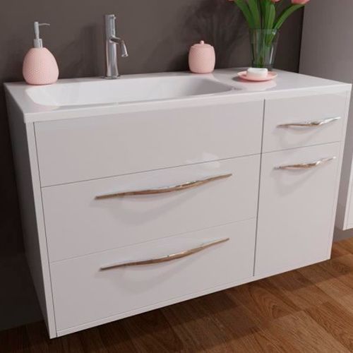 Тумба с раковиной Эстет Barcelona ФР-00003595 90х45х61 подвесная цвет белый