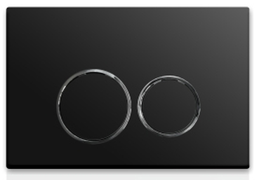 Клавиша смыва механическая CeramaLux DC-012 цвет черный матовый