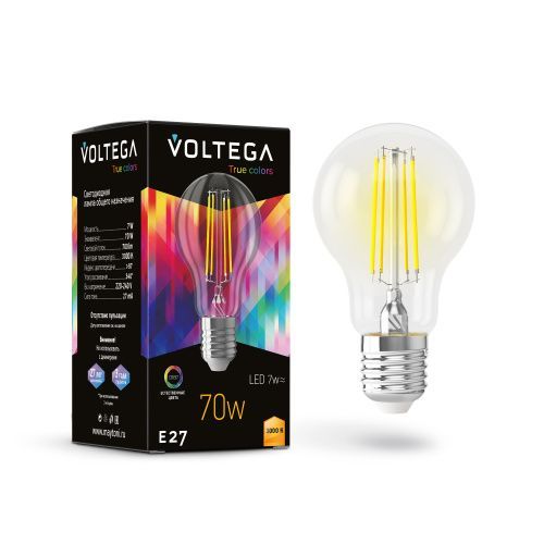 Лампа светодиодная Voltega General purpose bulb E27 7W High CRI 7217