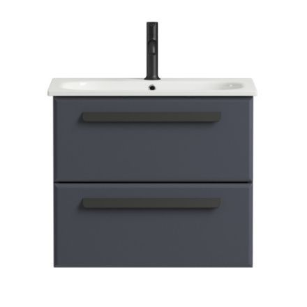 Тумба под раковину Cezares ECO ECO-CER-600-2C-SO-GR-P 57х45х50 подвесная цвет серый