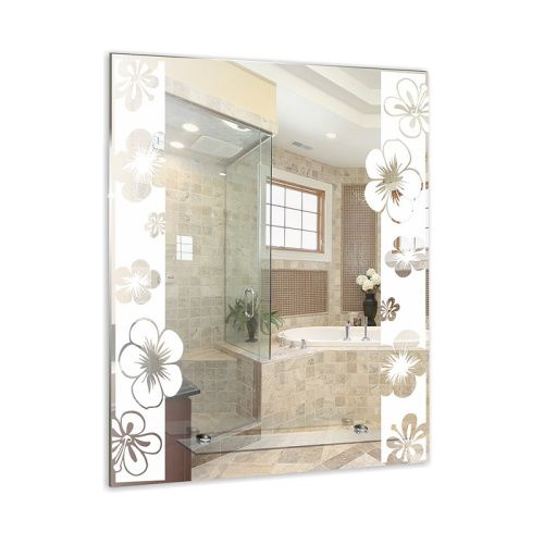Зеркало в ванную Loranto Флора 500988729 54х69 цвет с рисунком