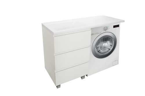 Тумба с раковиной Эстет Dallas Luxe 120 ФР-00001922 55х48х86 напольная цвет белый