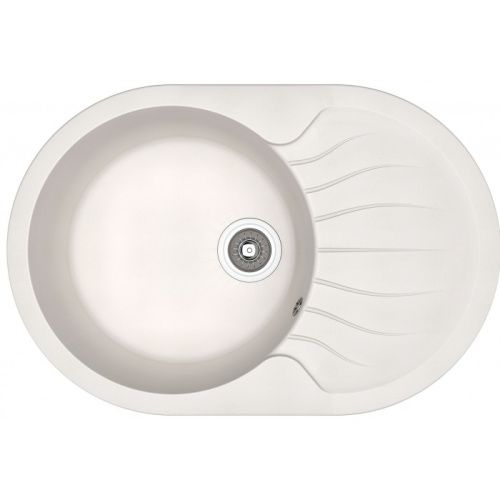 Кухонная мойка Dr.Gans Берта 760 25.040.C0760.401 76х51 цвет белый поверхность матовая