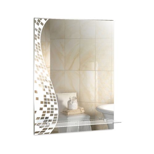 Зеркало в ванную Loranto ФР-00001110 54х75 цвет с рисунком